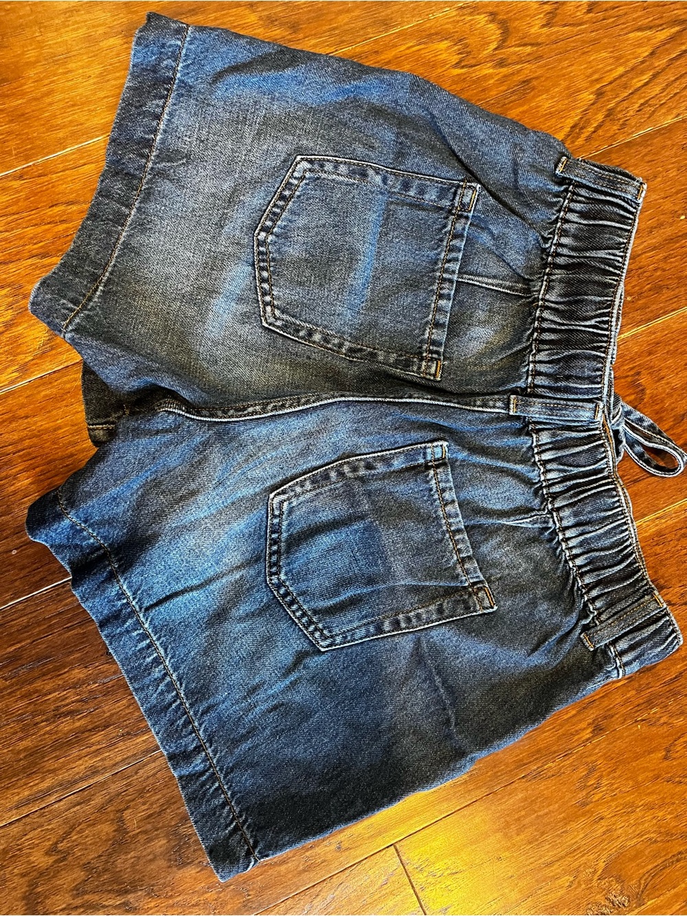 Maurices Dark Blue Denim Jean Shorts - Picture 3 of 5